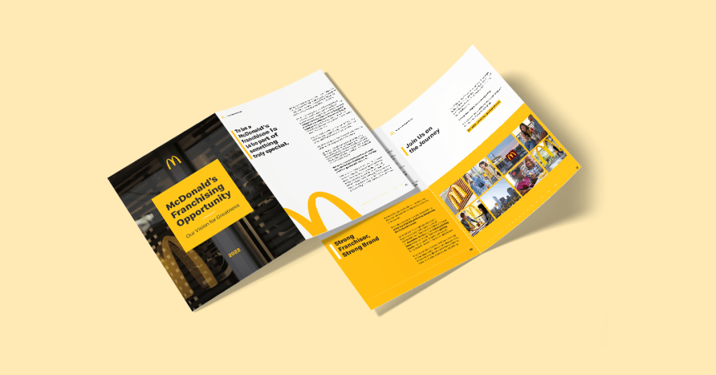 McDonalds Franchisee Brochure Template